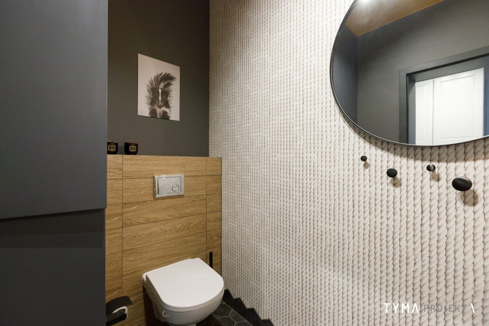 Stylowa, nietypowa toaleta.