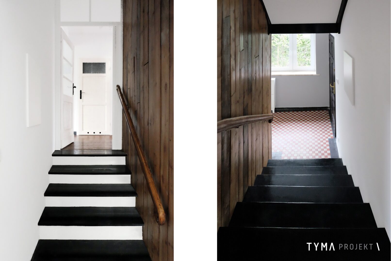 Na wejściu. W górę i w dół. Przedsionek.