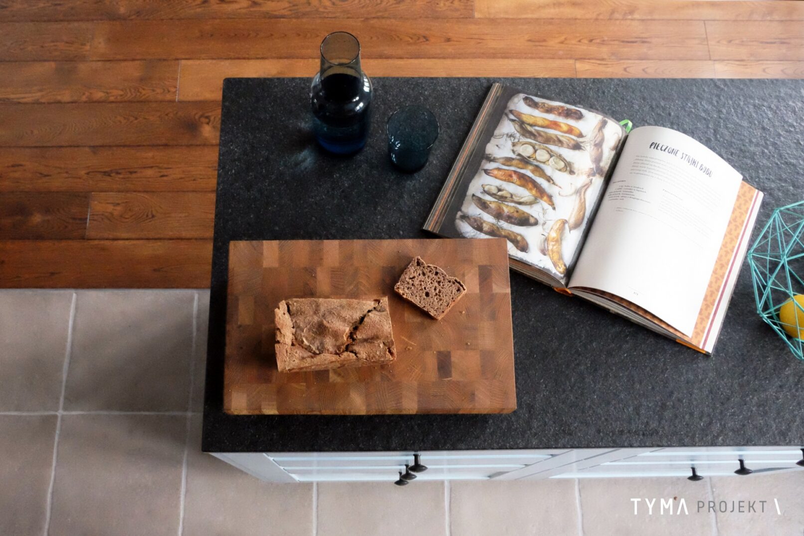 Wyspa kuchenna. Granitowy blat.