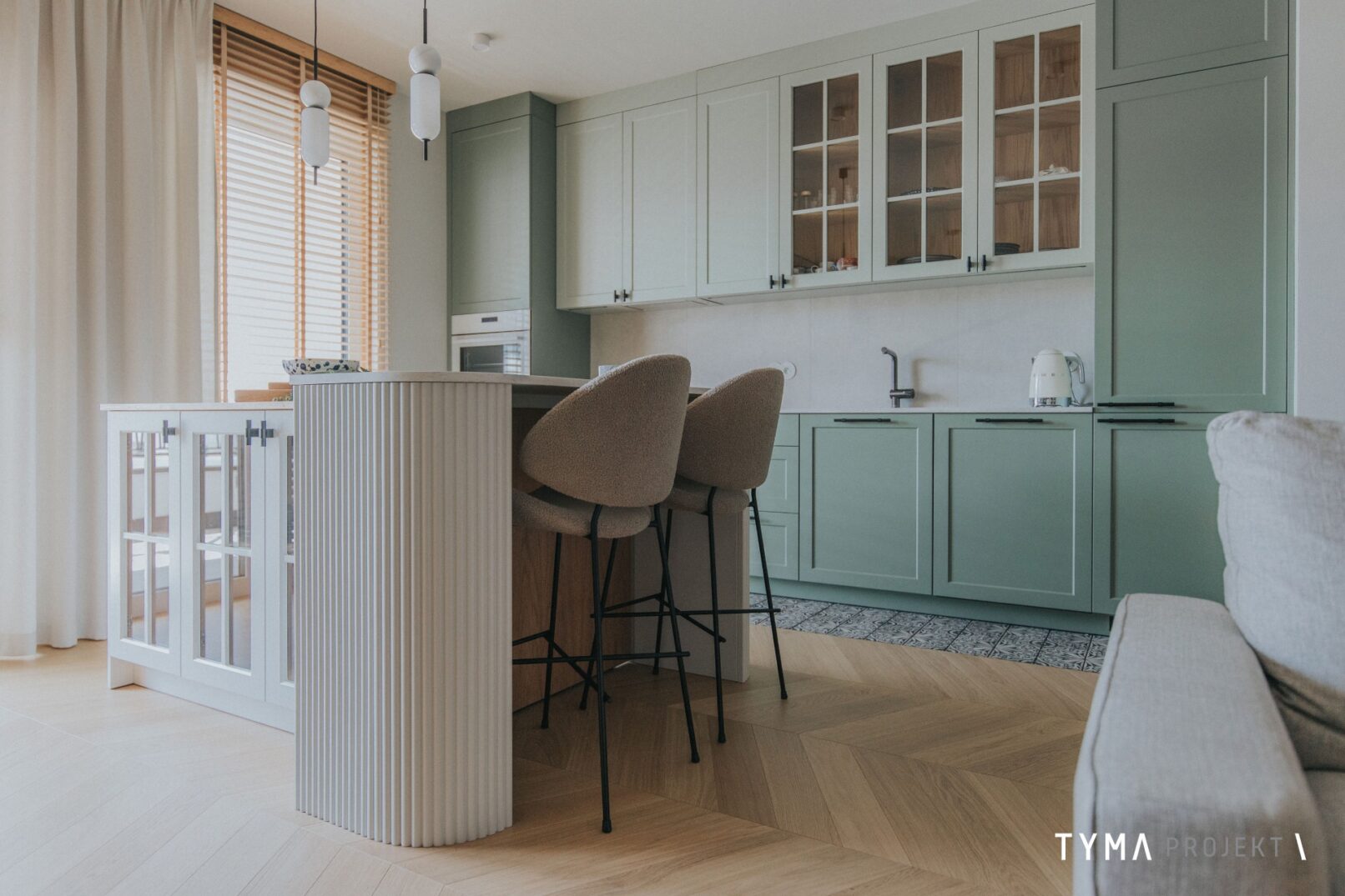 Kuchnia z zaobloną wyspą