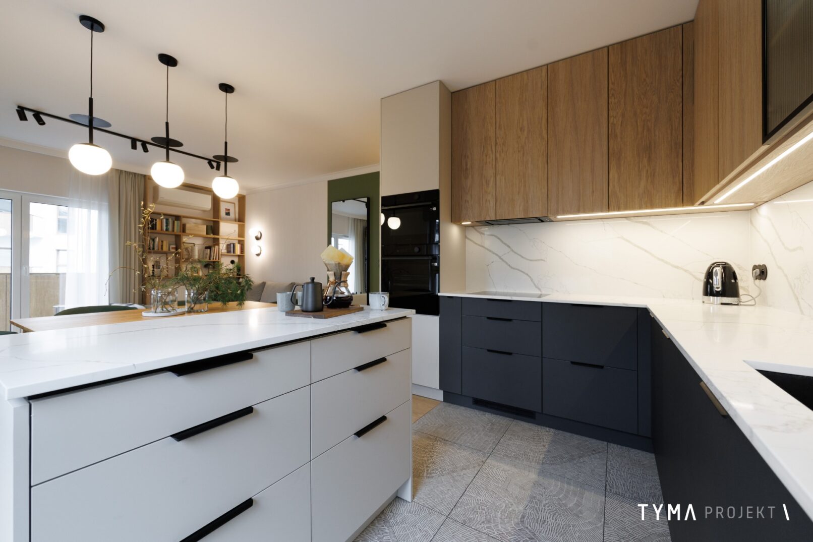 Fronty w kuchni: fornir i Egger Perfect Sense.